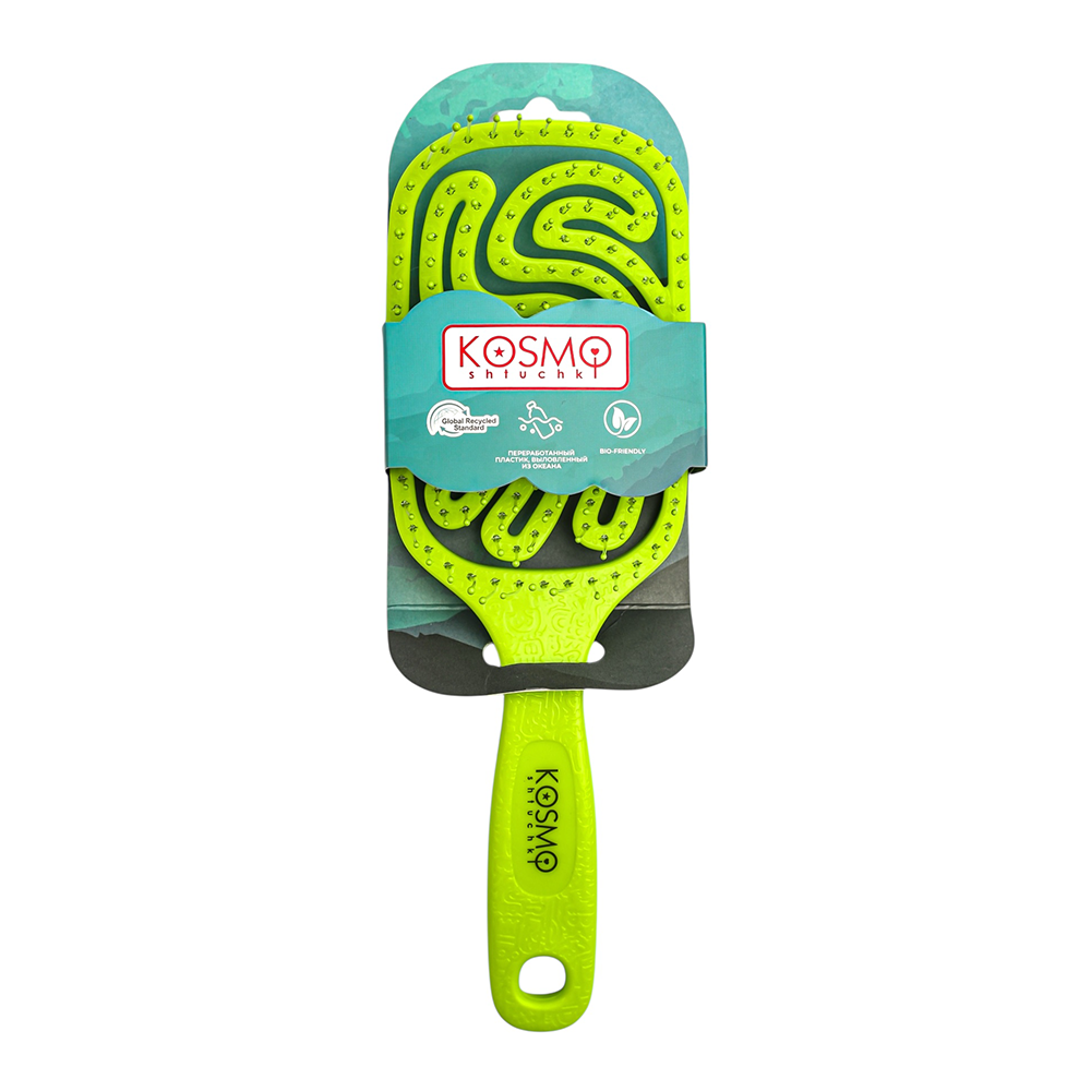 KOSMO SHTUCHKI Расческа KosmoShtuchki продувная широкая коралл, цветной микс, фото 6