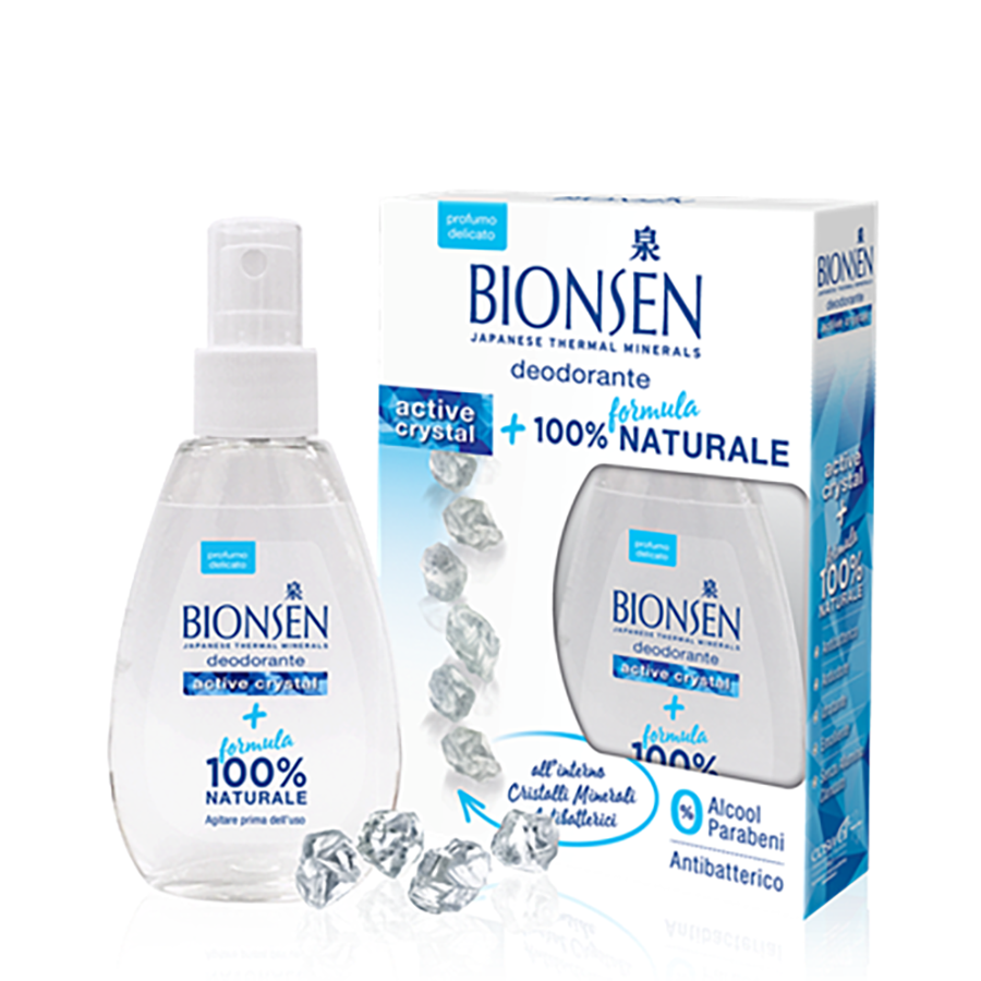 BIONSEN Дезодорант с активными кристаллами / Deodorante Active Crystal 100 мл, фото 2