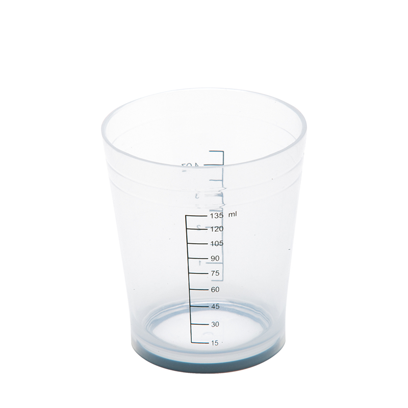 DEWAL PROFESSIONAL Стакан мерный с резинкой на дне (белый) 135 мл стакан мерный dewal