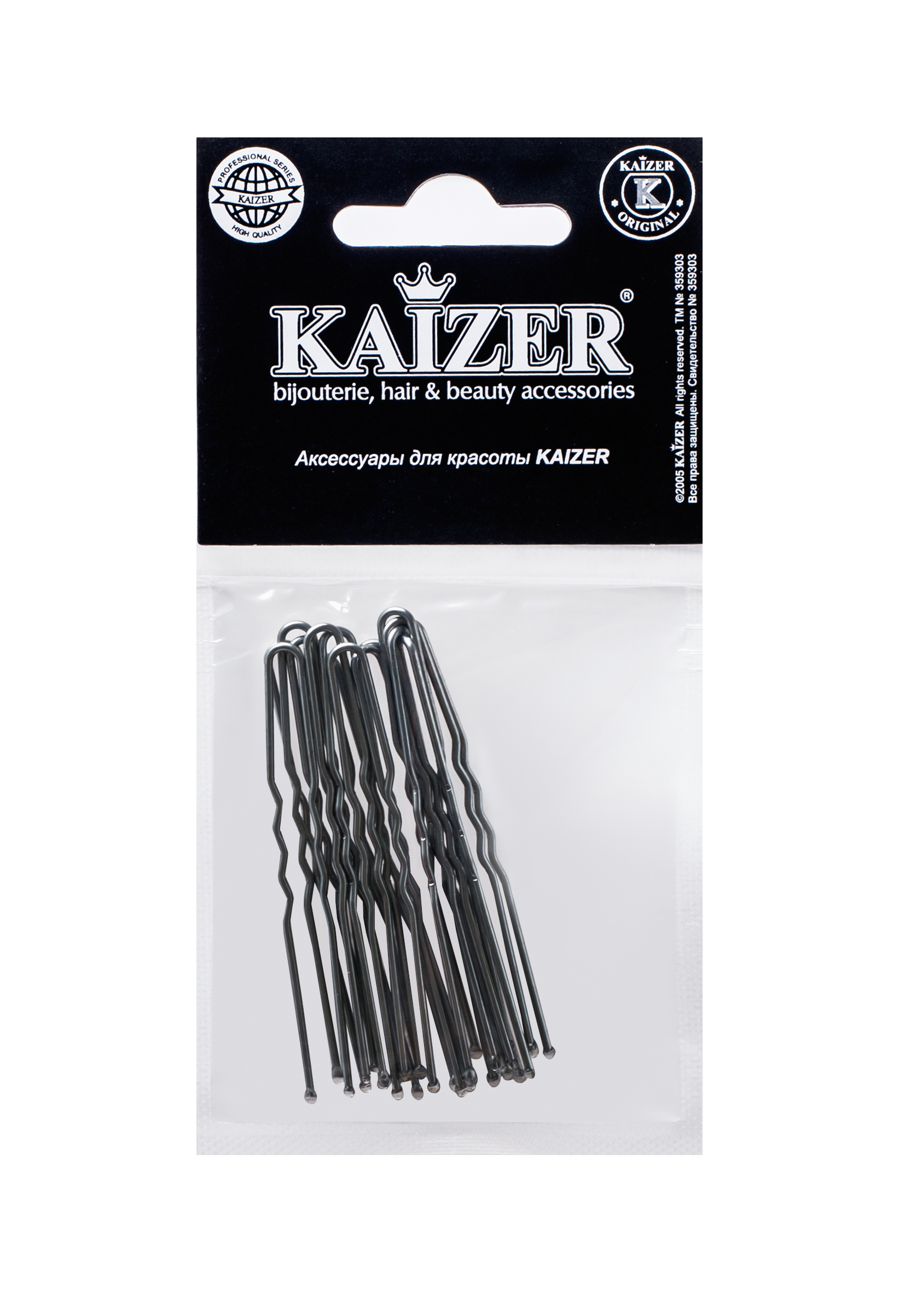 KAIZER Шпилька металлическая, серебро, 60 мм, 15 шт, фото 2