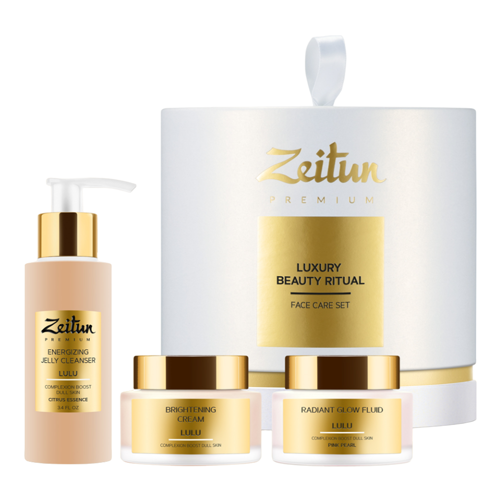 ZEITUN Набор для идеального цвета кожи (гель для умывания 100 мл + флюид 50 мл + крем 50 мл) ZEITUN Luxury Beauty Ritual