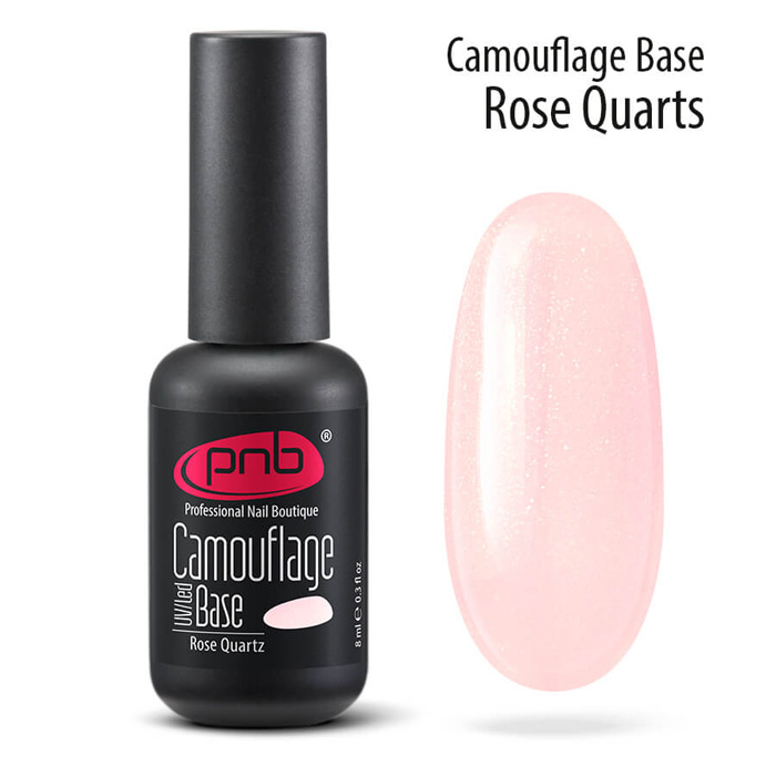 Купить PNB База каучуковая камуфлирующая розовый кварц / Camouflage Base PNB UV/LED, Rose Quatz 8 мл
