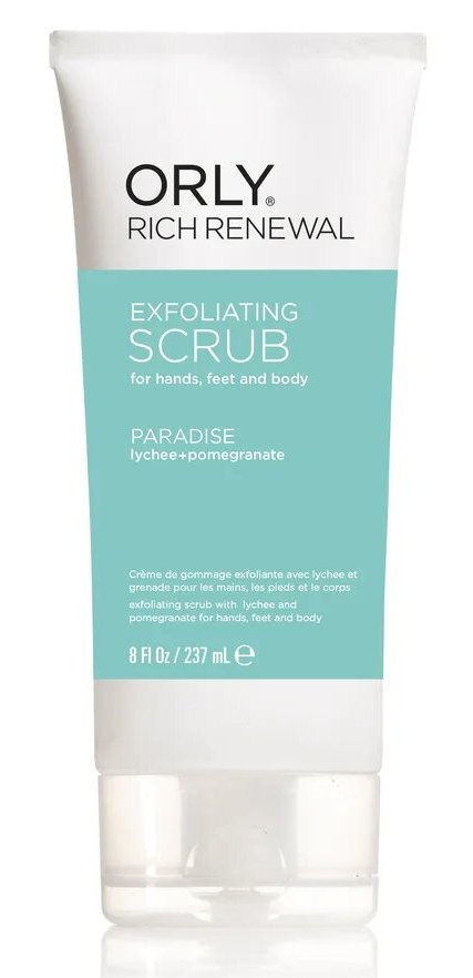 

ORLY Скраб с ароматом личи и граната для рук, ног и тела / Rich Renewal Scrub Paradise 237 мл