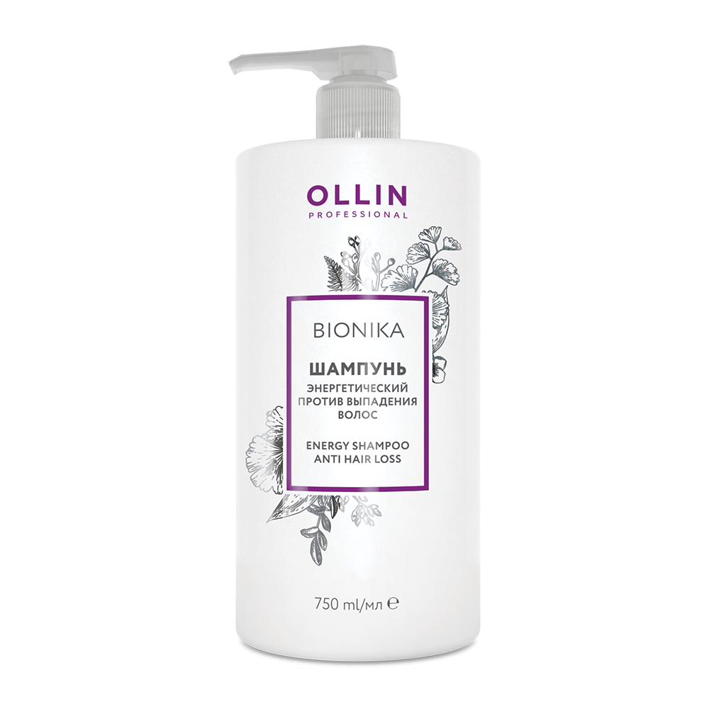 OLLIN PROFESSIONAL Шампунь энергетический против выпадения волос / BioNika Energy Shampoo Anti Hair Loss 750 мл