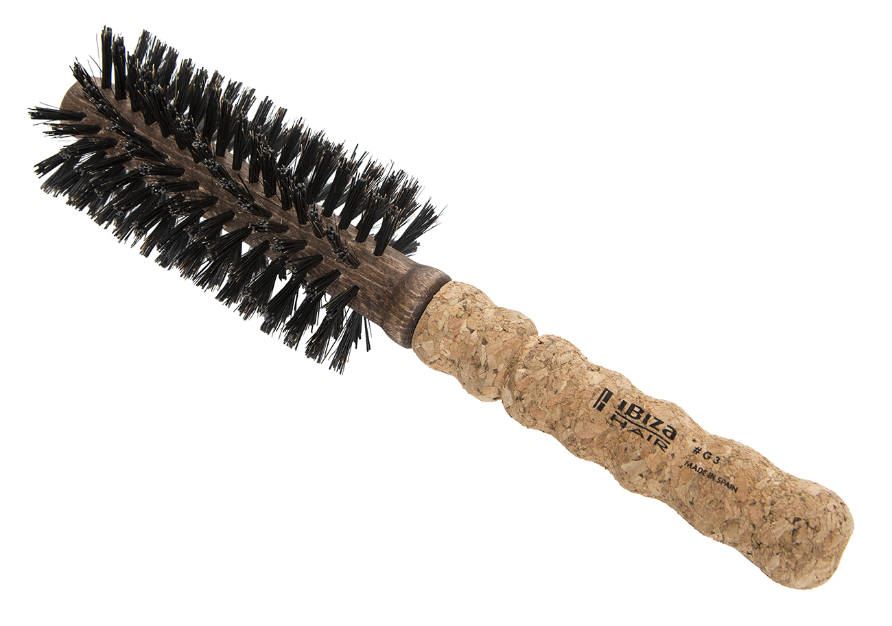 IBIZA HAIR Щетка круглая, закрученная для укладки волос, диаметр 55 мм (пробка), фото 2