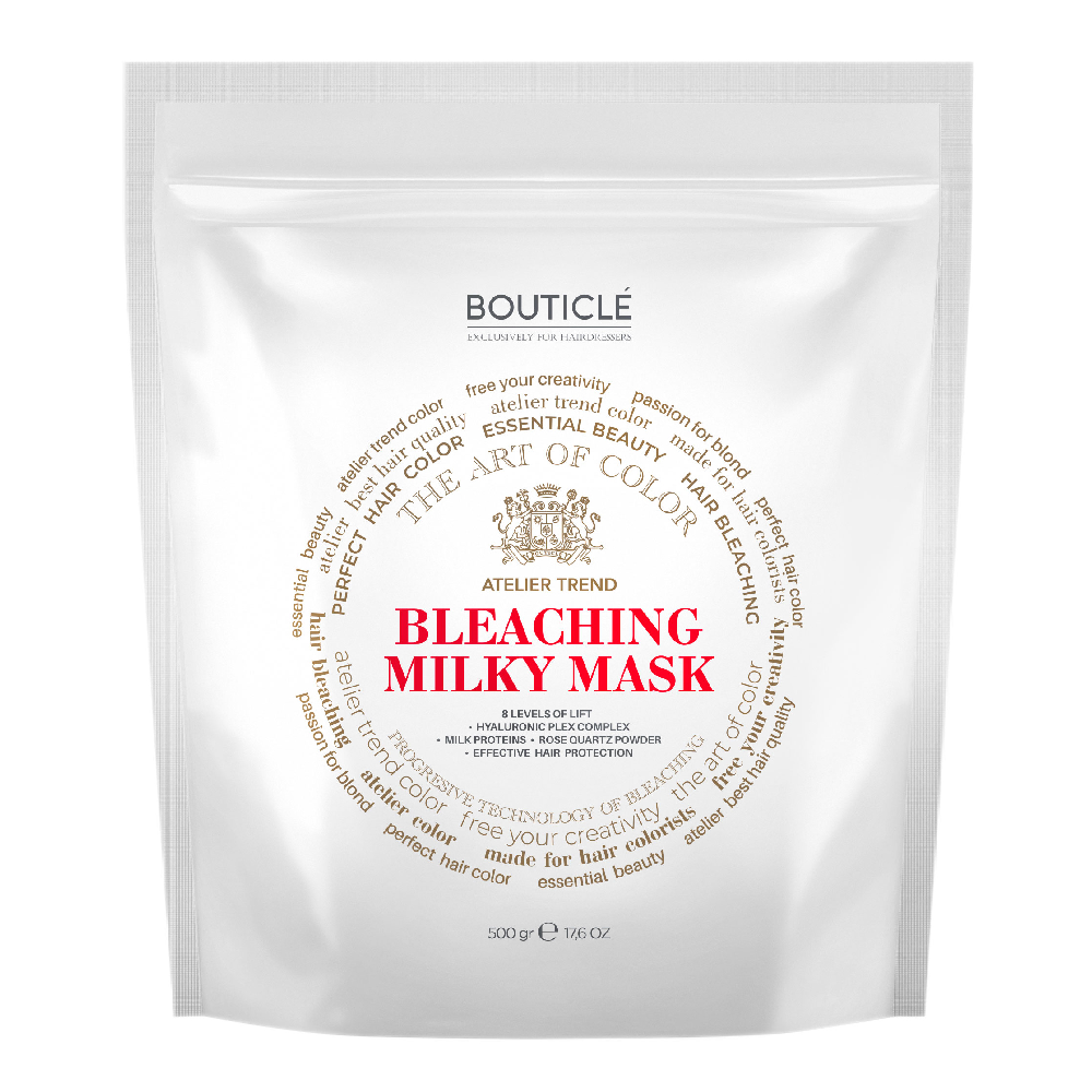 BOUTICLE Маска для волос обесцвечивающая с Hyaluronic Plex Complex / White Bleaching Hair Mask 500 гр сердце из розового кварца 5х5х2 8 см