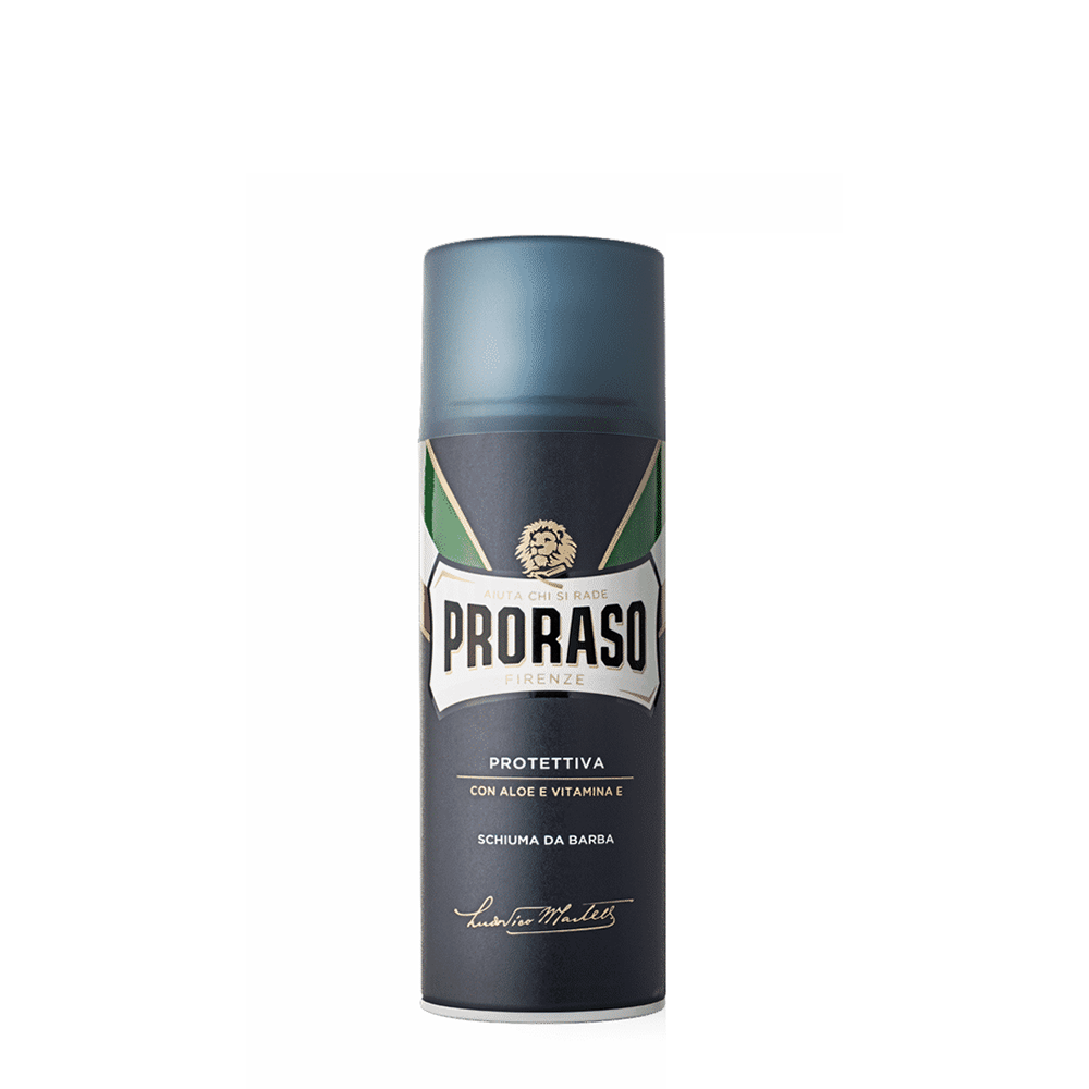 PRORASO Пена защитная для бритья с алоэ и витамином Е 50 мл proraso пена для бритья для чувствительной кожи с зеленым чаем и овсом 50 мл