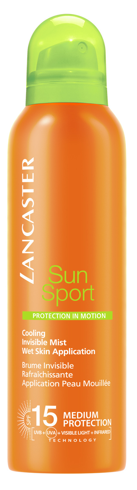 LANCASTER Спрей солнцезащитный для идеального загара с возможным нанесением на влажную кожу SPF 15 / Sun Sport 200 мл 40777313000 - фото 1