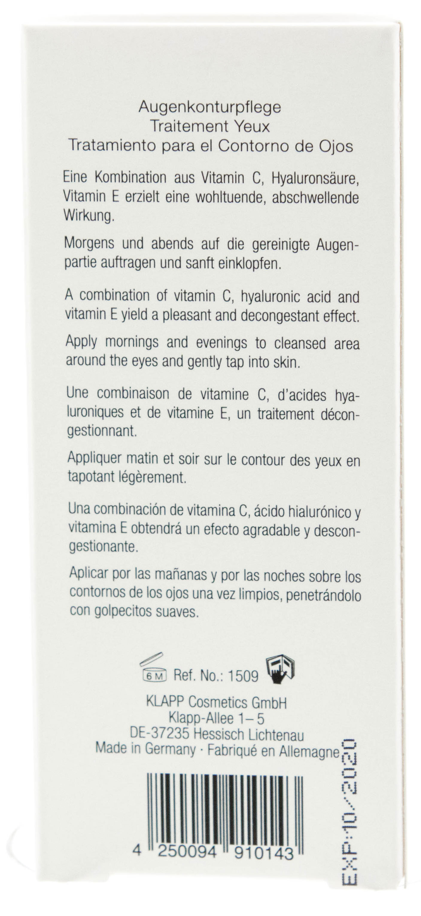 KLAPP Крем для кожи вокруг глаз / C PURE 15 мл, фото 3