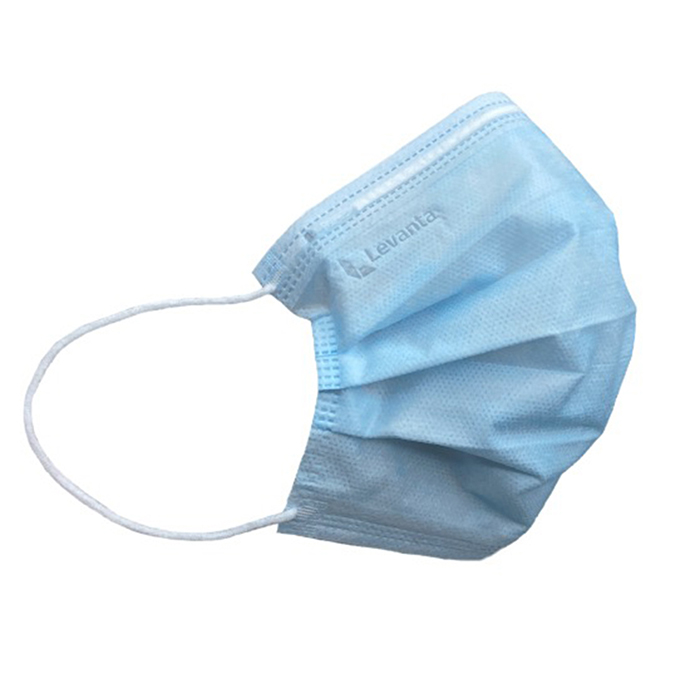 LEVANTA Маска медицинская 3-х слойная одноразовая голубая 10 шт, фото 2