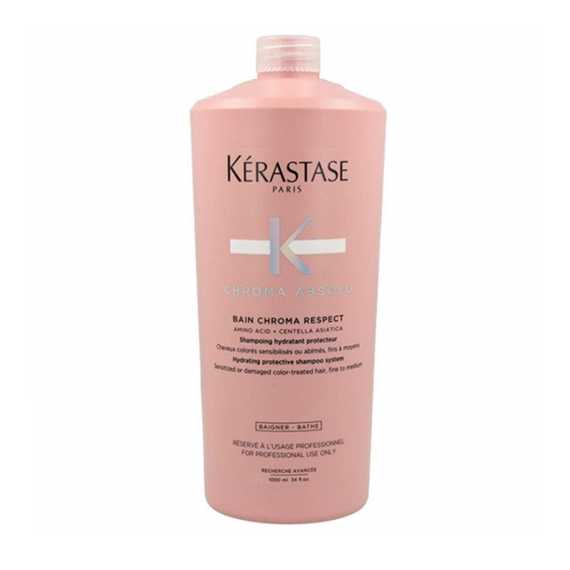 химическая завивка для нормальных и окрашенных волос KERASTASE Шампунь-ванна для защиты тонких или нормальных окрашенных волос / Chroma Absolu 1000 мл