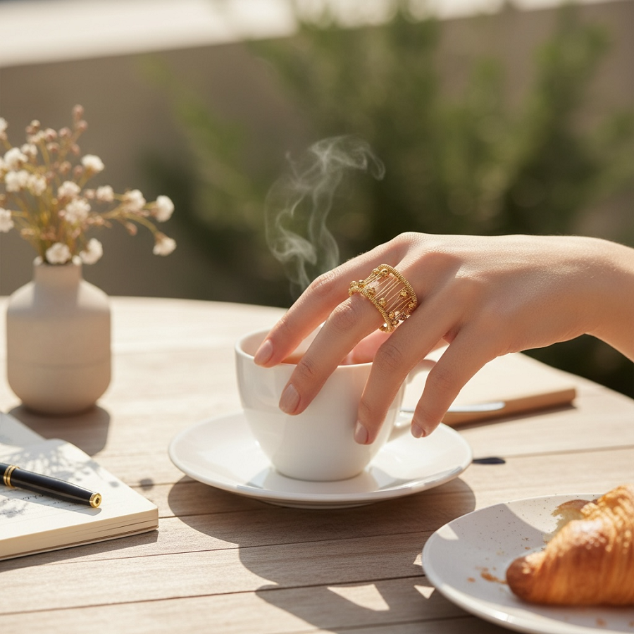 IWOU PROFESSIONAL Кольцо Танцующие шарики, фото 3