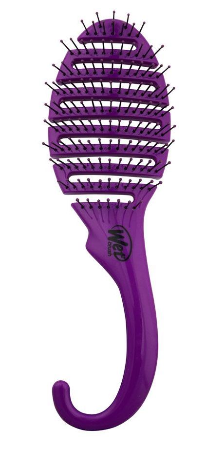 Wet Brush Щетка-душ для спутанных волос, фиолетовая / WETBRUSH SHOWER DETANGLER PURPLE