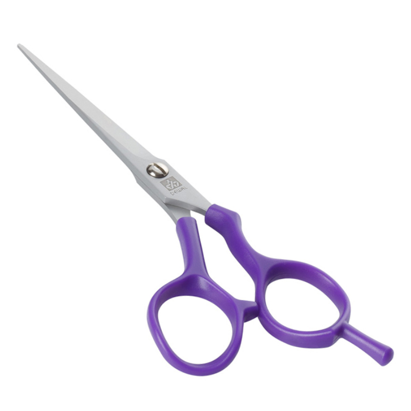 DEWAL PROFESSIONAL Ножницы парикмахерские прямые с микронасечками 5.5", цвет фиолетовый