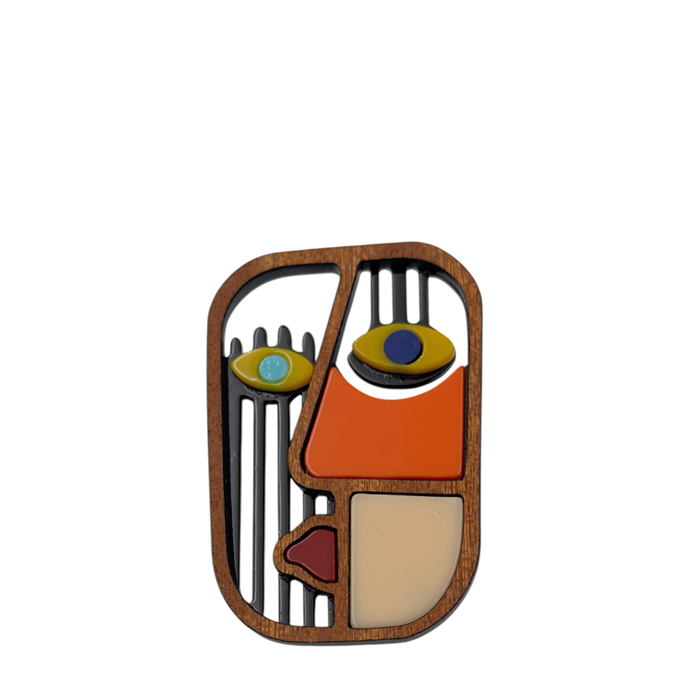 IWOU PROFESSIONAL Брошь Арт маска, фото 1