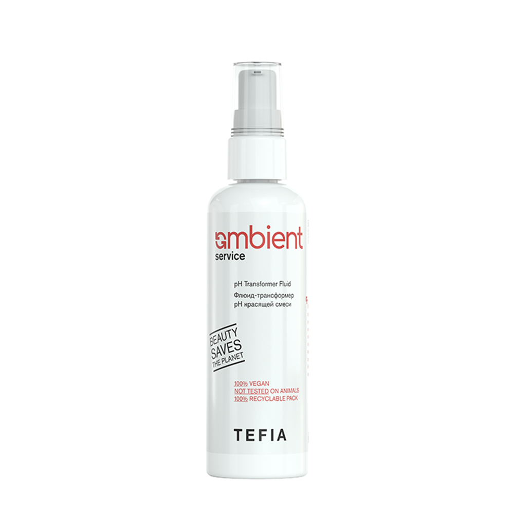 TEFIA Флюид-трансформер pH красящей смеси / AMBIENT Service 100 мл tefia система для удаления краски с волос состав 1 состав 2 крем окислитель 3х120 мл паста обесцвечивающая 60 мл