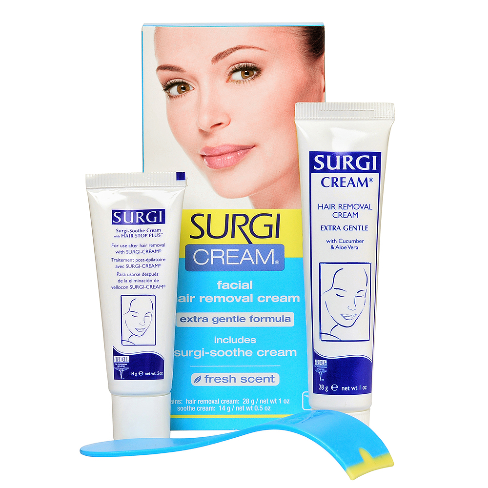 SURGI Набор для удаления волос на лице / Cream Extra Gentle Formula surgi воск для удаления волос на теле и ногах wax body