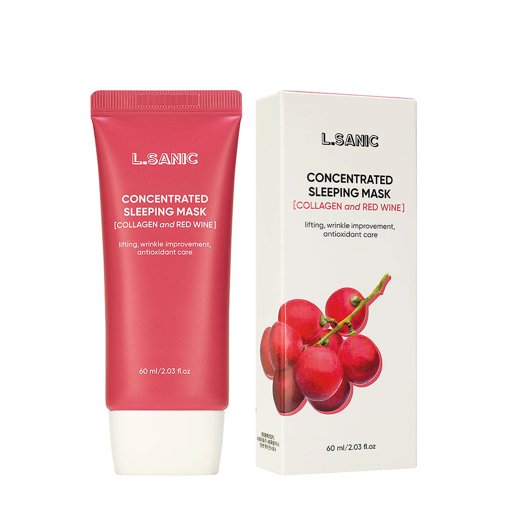 L.SANIC Маска ночная концентрированная с коллагеном и красным вином / L.Sanic 60 мл, фото 2