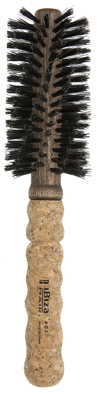 IBIZA HAIR Щетка круглая, закрученная для укладки волос, диаметр 55 мм (пробка), фото 1