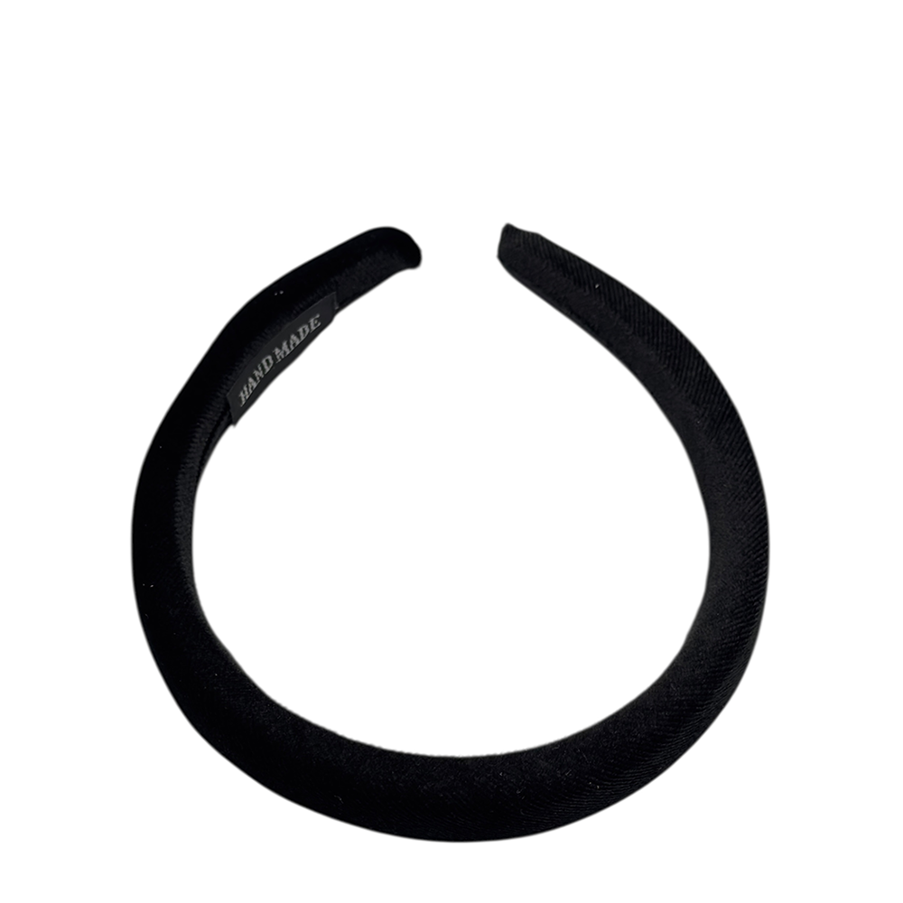 IWOU PROFESSIONAL Ободок для волос Бархат черная мгла 2см, фото 1