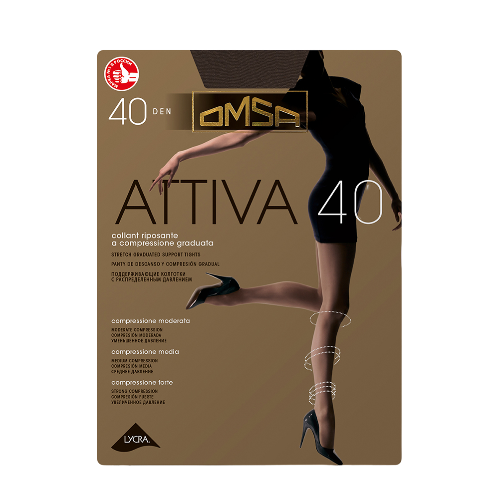 

OMSA Колготки Cioccolato 2 / Attiva 40