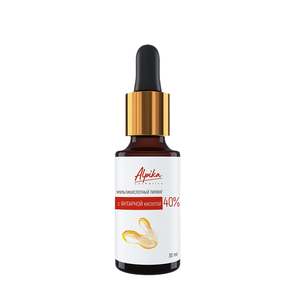 АЛЬПИКА Пилинг мультикислотный с янтарной кислотой 40% 30 мл, фото 1