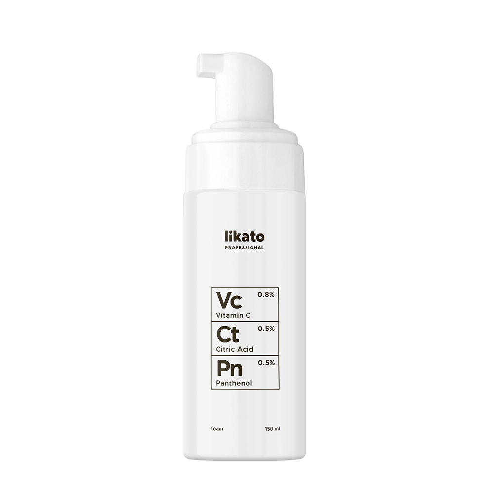 LIKATO PROFESSIONAL Пенка для умывания с витамином С, пантенолом и лимонной кислотой / Likato professional 150 мл