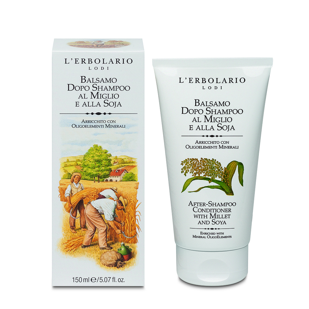 LERBOLARIO Кондиционер для сухих волос / After Shampoo Conditioner With Millet And Soya 150 мл, фото 2