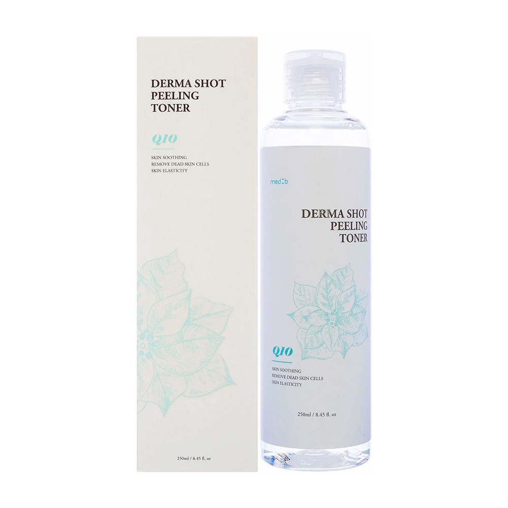 MED:B Тонер очищающий для лица с коэнзимом / Med B Q10,Derma Shot Peeling Toner Q10 250 мл, фото 2