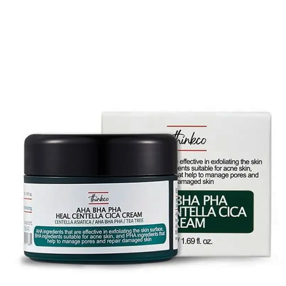 THINKCO Крем для проблемной кожи с AHA, BHA, PHA кислотами и центеллой азиатской / Thinkco 50 мл, фото 2