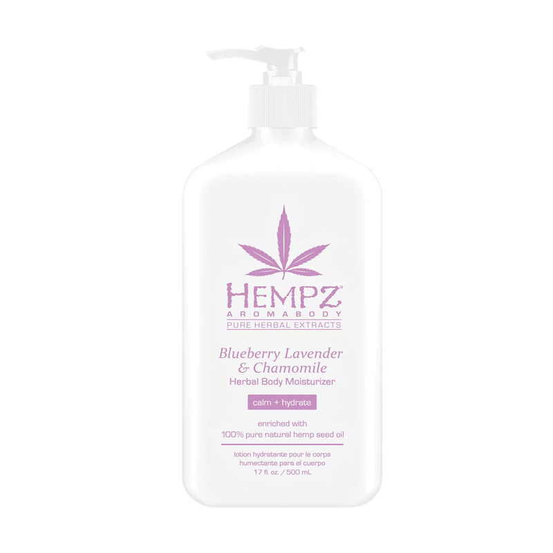 HEMPZ Молочко увлажняющее для тела лаванда, ромашка и дикие ягоды / Blueberry Lavender and Chamomile Herbal Body Moisturizer 500 мл hempz herbal hydrating bath