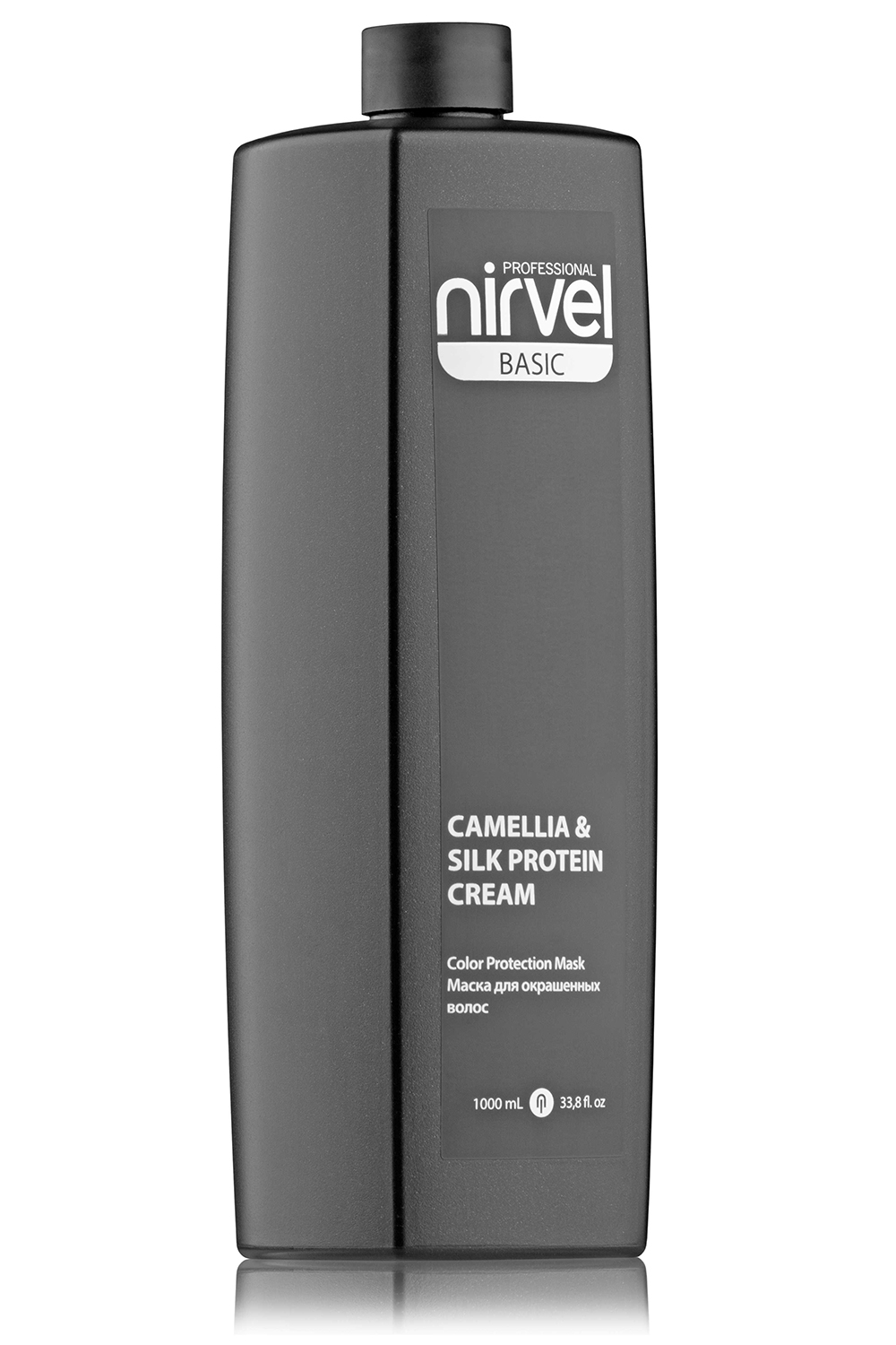 NIRVEL PROFESSIONAL Маска-блеск с экстрактом камелии и протеинами шелка для окрашенных волос / MASK-SHINE COLOR PROTECTION CAMELLIA & SILC PROTEIN 1000 мл