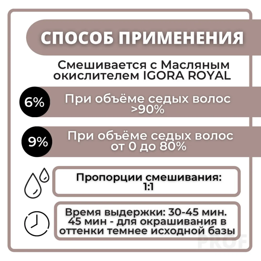 SCHWARZKOPF PROFESSIONAL 9-50 краска для волос Блондин золотистый натуральный / Igora Royal Absolutes 60 мл, фото 4