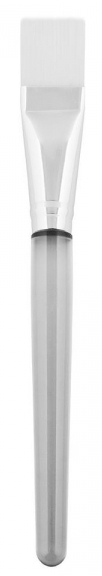 IGROBEAUTY Кисть прямая, искусственная, белая щетина, диаметр 11 мм, длина 165 мм m art кисть для масок и парафинотерапии 22 овальная