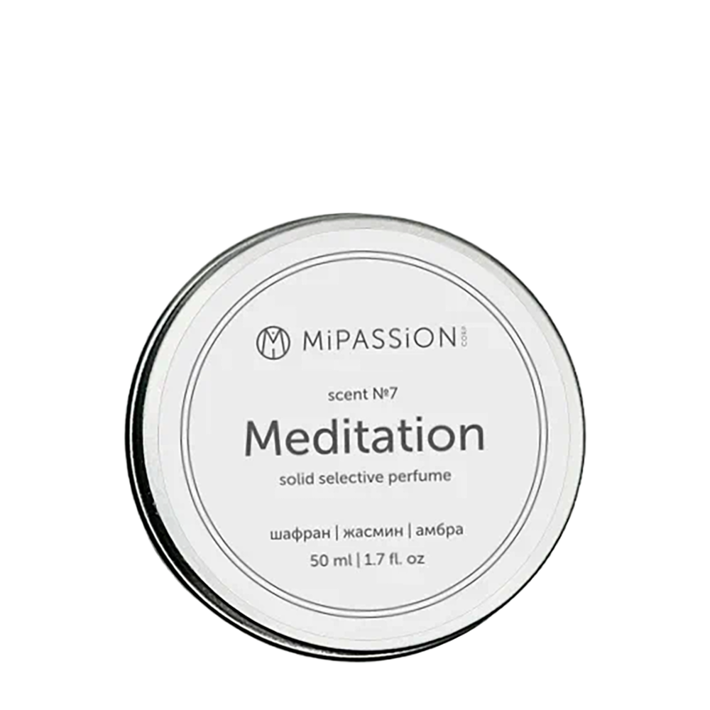 MIPASSIONcorp Духи твердые, шафран, жасмин, амбра / Meditation MiPASSiON 50 мл крещендо