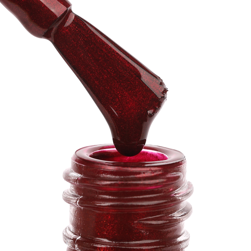 E.MI 123 лак ультрастойкий для ногтей, Страстная вишня / Gel Effect 9 мл, фото 2