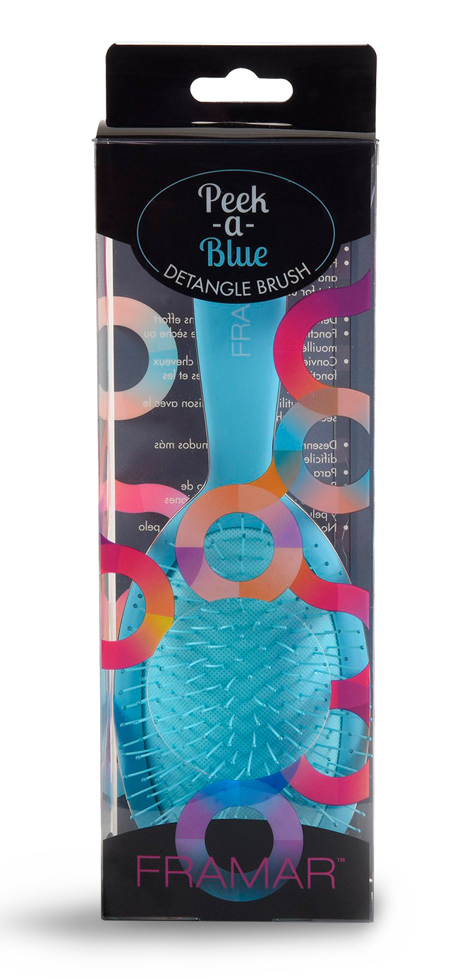FRAMAR Щетка распутывающая для волос Нежный возраст / Detangle Brush Peek-A-Blue 1 шт, фото 4