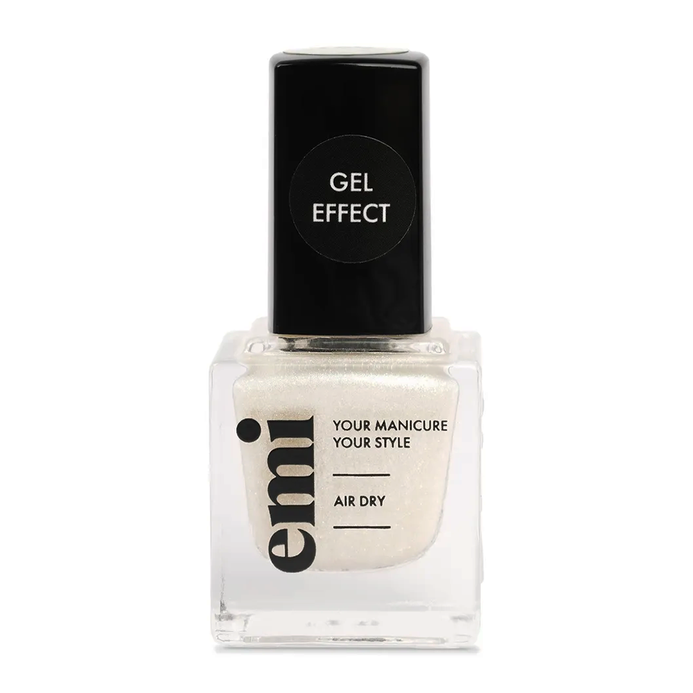 Купить E.MI 160 лак ультрастойкий для ногтей, Светский лоск / Gel Effect 9 мл, Белые