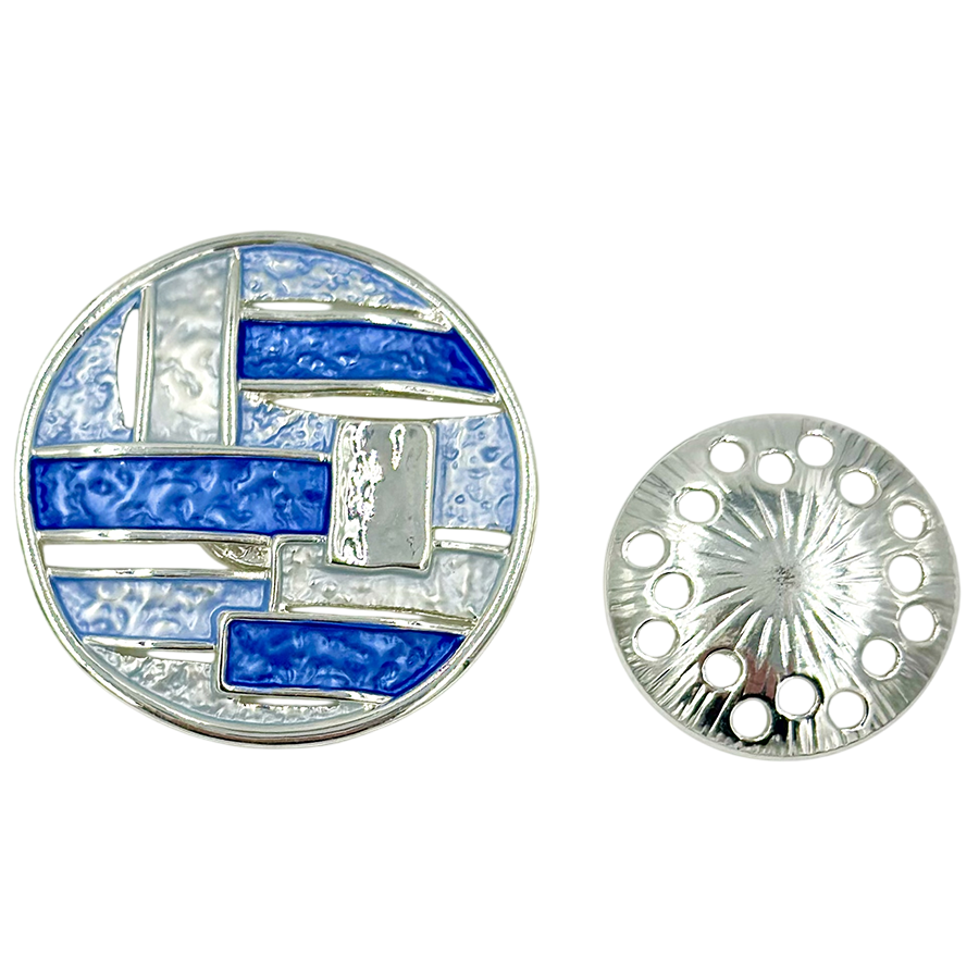 IWOU PROFESSIONAL Брошь-магнит Круг удачи синий, фото 2