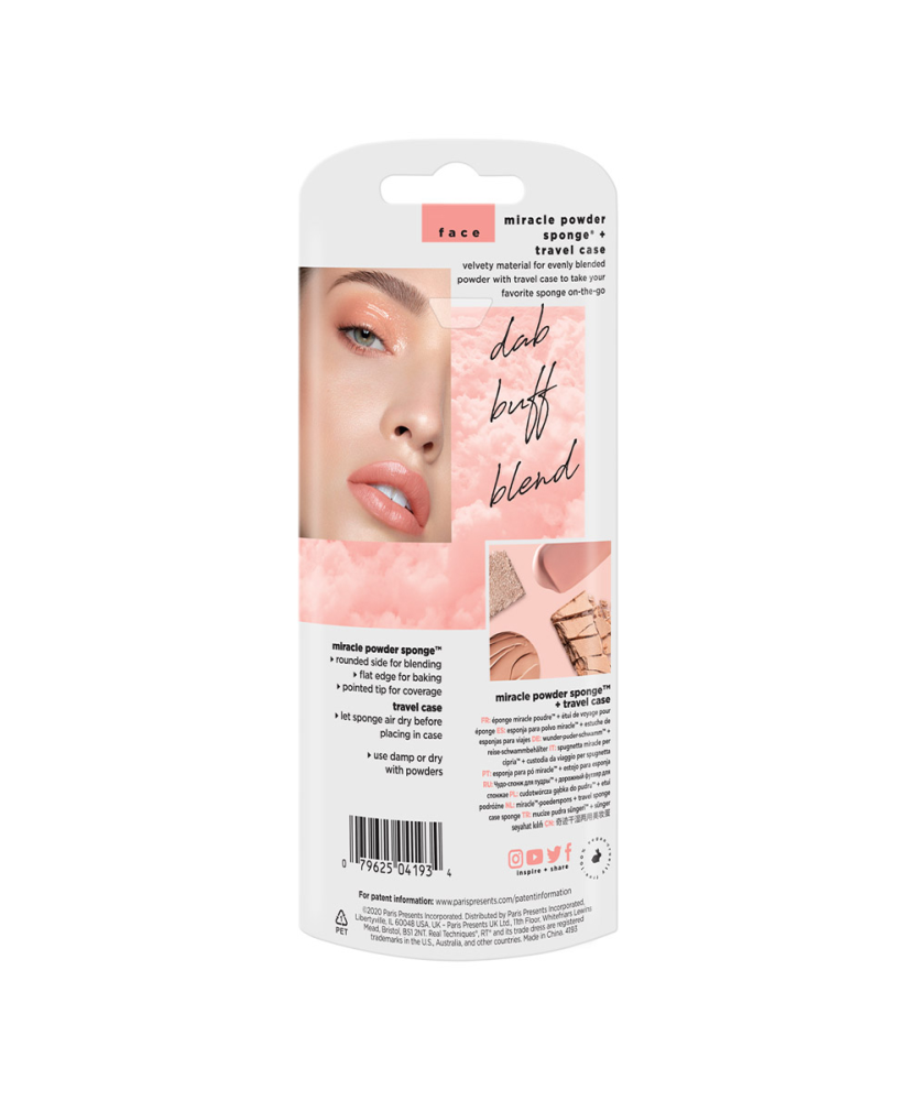 REAL TECHNIQUES Спонж для пудры с футляром для хранения / Real Techniques Summer Haze Miracle Powder Sponge + Case, фото 7