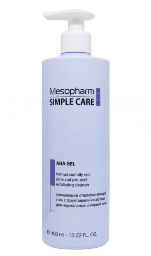 MESOPHARM PROFESSIONAL Гель очищающий с фруктовыми кислотами для лица / AHA GEL 400 мл гель против вросших волос с ана кислотами star epil