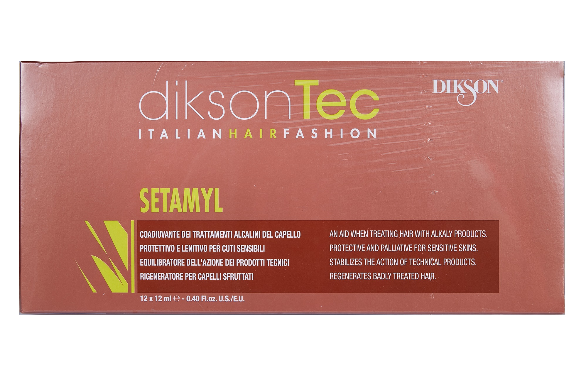 DIKSON Средство ампульное при любой щелочной обработке волос / SETAMYL 12*12 мл