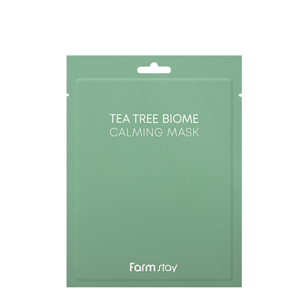 FARMSTAY Маска тканевая интенсивно успокаивающая для лица с чайным деревом / Tea Tree Biome Calming Mask 25 мл, фото 1