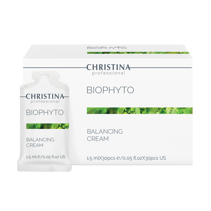 CHRISTINA Крем балансирующий в индивидуальном саше / Bio Phyto Balancing Cream sachets kit 1,5 мл х 30 шт CHR828 - фото 1
