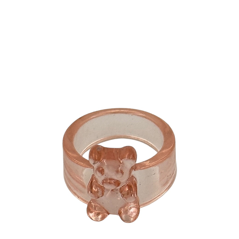 IWOU PROFESSIONAL Кольцо Медвежонок прозрачно-персиковый, фото 1