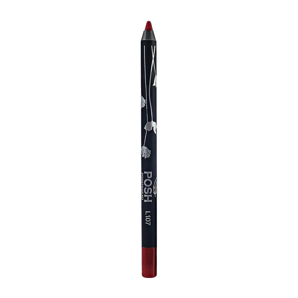 POSH Помада водостойкая в карандаше, L107 красный для блондинок / HOLLYWOOD сияющая помада карандаш для губ – 08 сочная малина красный