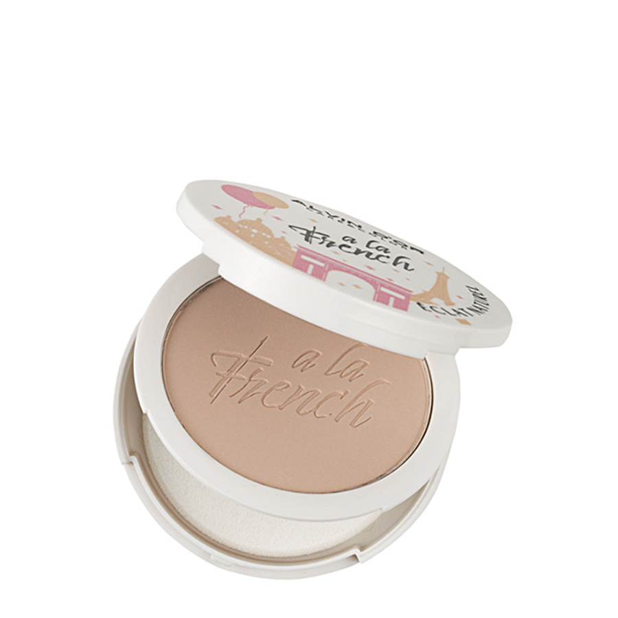ALVIN D'OR Пудра компактная фиксирующая, тон 02 / Eclat Naturel A LA FRENCH Ivory 10 гр, фото 4