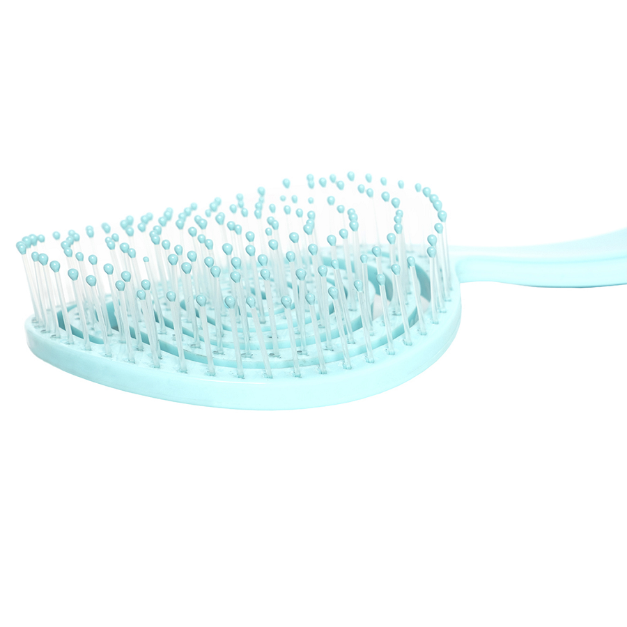 SOLOMEYA Расческа-мини для распутывания волос в форме леденца, Тиффани / Lollipop Shaped Mini Detangling Hair Brush Tiffany, фото 4