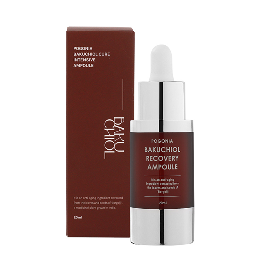 POGONIA Сыворотка интенсивная омолаживающая бакучиол / BAKUCHIOL RECOVERY AMPOULE 20 мл, фото 2