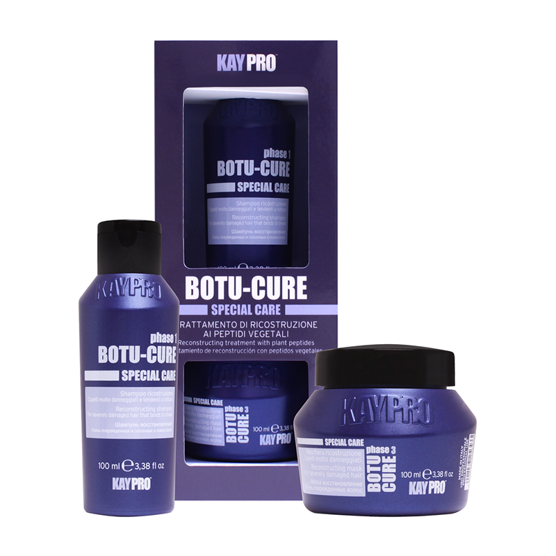 KAYPRO Набор для волос восстанавливающий (шампунь 100 мл, маска 100 мл) / Botu-Cure